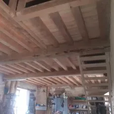 Plancher haut en bois