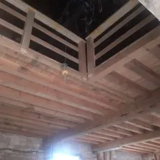 Plancher haut en bois