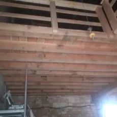 Plancher haut en bois