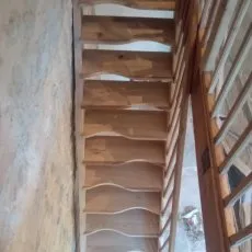Escalier à pas japonais - vue de face