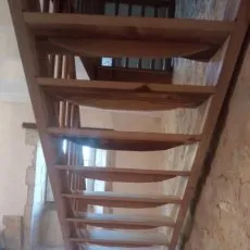Escalier à pas japonais - vue de dessous
