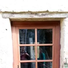 Porte extérieure en bois