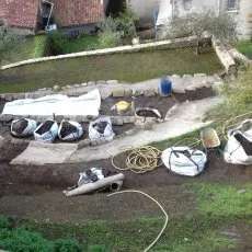 Chantier en préparation - vue de haut