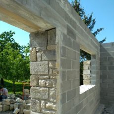Chantier à Tusson - Construction d'un appentis