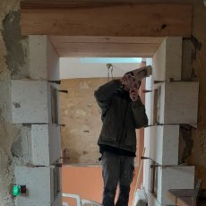 Encadrement de porte - Chantier Marthon