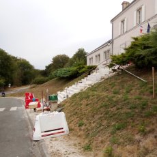 Mairie d'Alloue - Restauration d'un escalier en pierre de taille