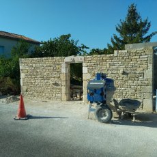 Chantier à Tusson - Construction d'un appentis