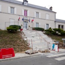 Mairie d'Alloue - Restauration d'un escalier en pierre de taille