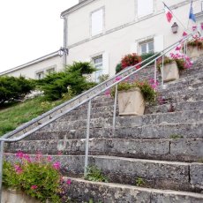 Mairie d'Alloue - Restauration d'un escalier en pierre de taille