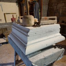 Chantier de Villefagnan - Taille de pierre dans nos ateliers